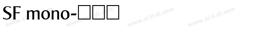 SF mono字体转换